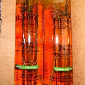 Hempz Herbal Foaming body wash sugarcane and‎ papaya